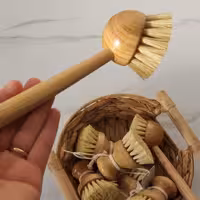 فرچه دسته بامبو وارداتی مناسب شستشوی سینک وگاز ومیوه جات