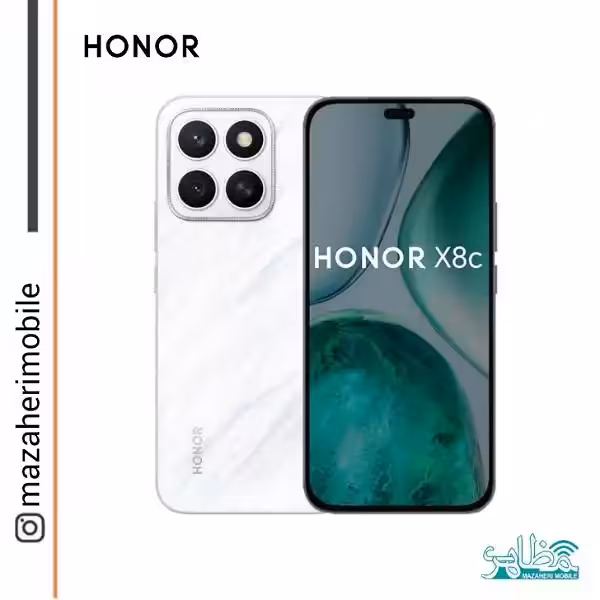 گوشی موبایل آنر مدل Honor X8C دوسیمکارت رم 8 حافظه 256 گیگابایت یکسال بیمه - فروشگاه موبایل مظاهری