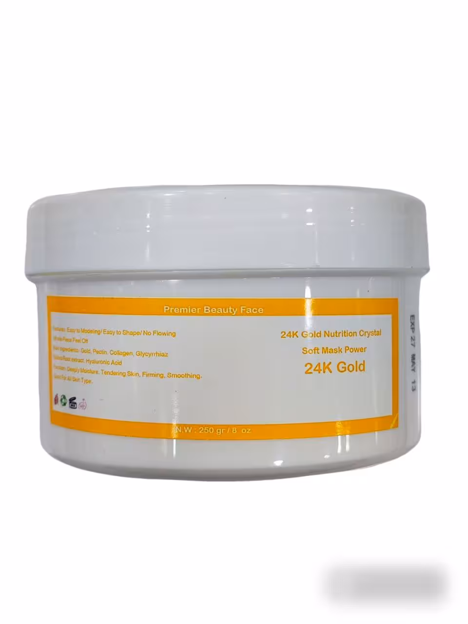 ماسک هیدروژلی طلا 24K برند premier beauty face