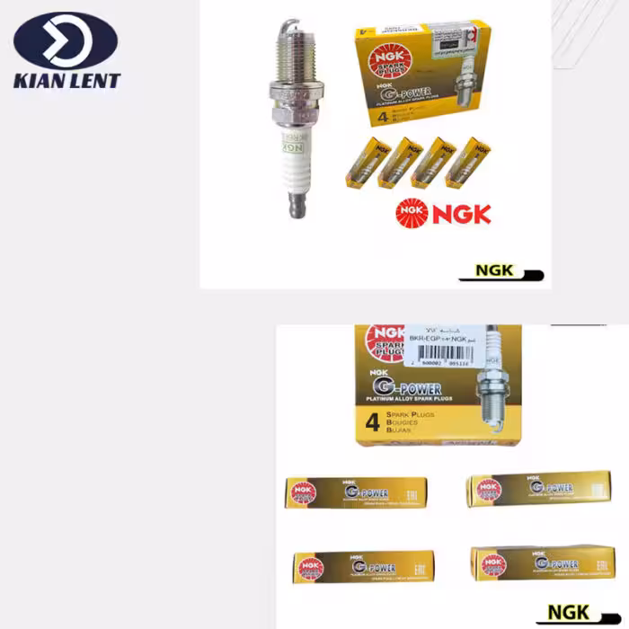 شمع سوزنی پایه کوتاه پلاتینیوم پژو 405 برند NGK(اورجینال)بسته 4 عددی