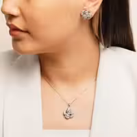 نیم ست سوپر لوکس rose gold رادیوم..