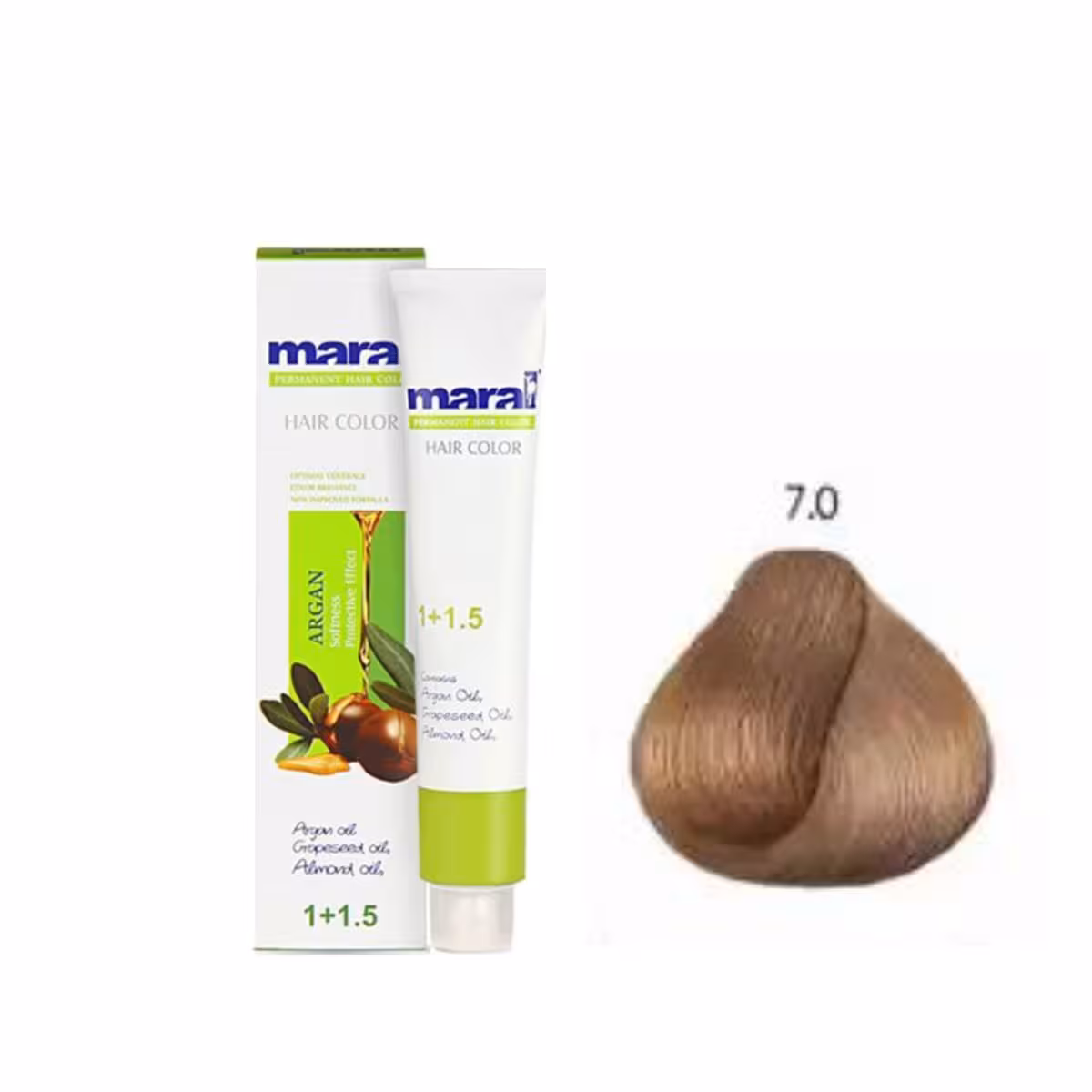 رنگ مو مارال سری طبیعی شماره 7.0 رنگ بلوند متوسط حجم 100 میلی لیتر