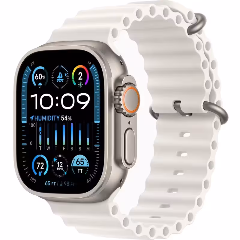 خرید و قیمت اپل واچ سری Ultra 2 Titanium Case Ocean Band 49mm