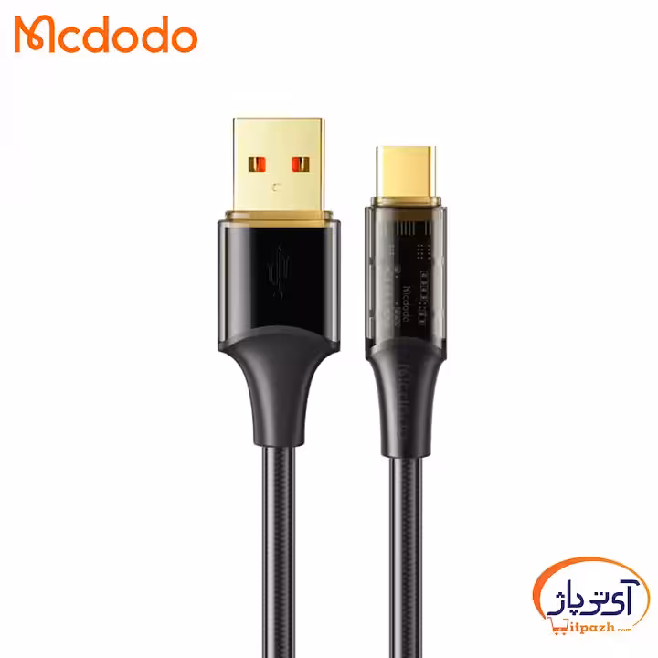 کابل شارژ و دیتا لایتنینگ شفاف مک دودو CA-2082 180CM