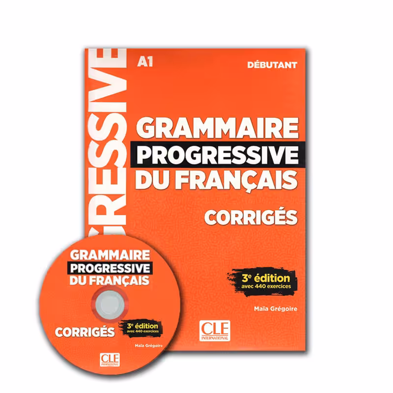 Grammaire Progressive Du Francais A1 Debutant 3e Edition گرامر پروگرسیو فرانسه دبیوتانت ویرایش سوم سیاه و سفید