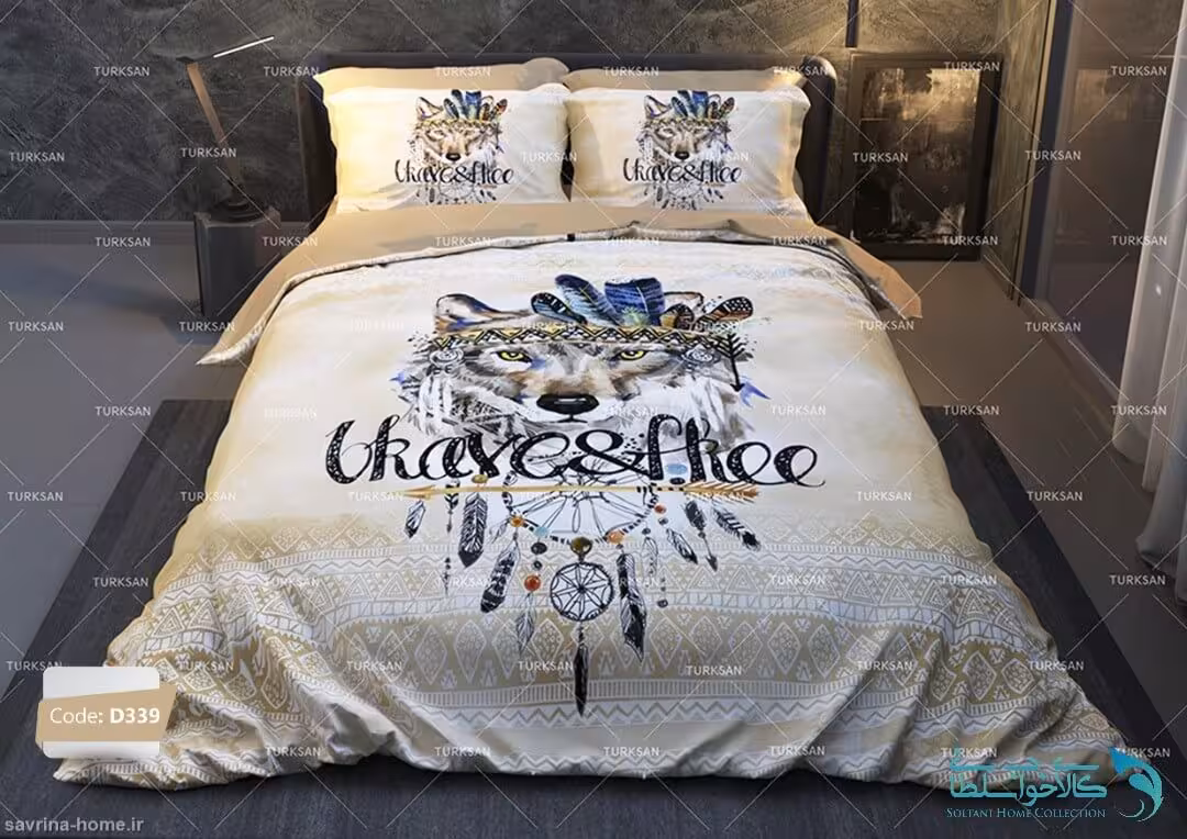 روتختی دو نفره طرح سرخپوستی برند ترکسان کد D339