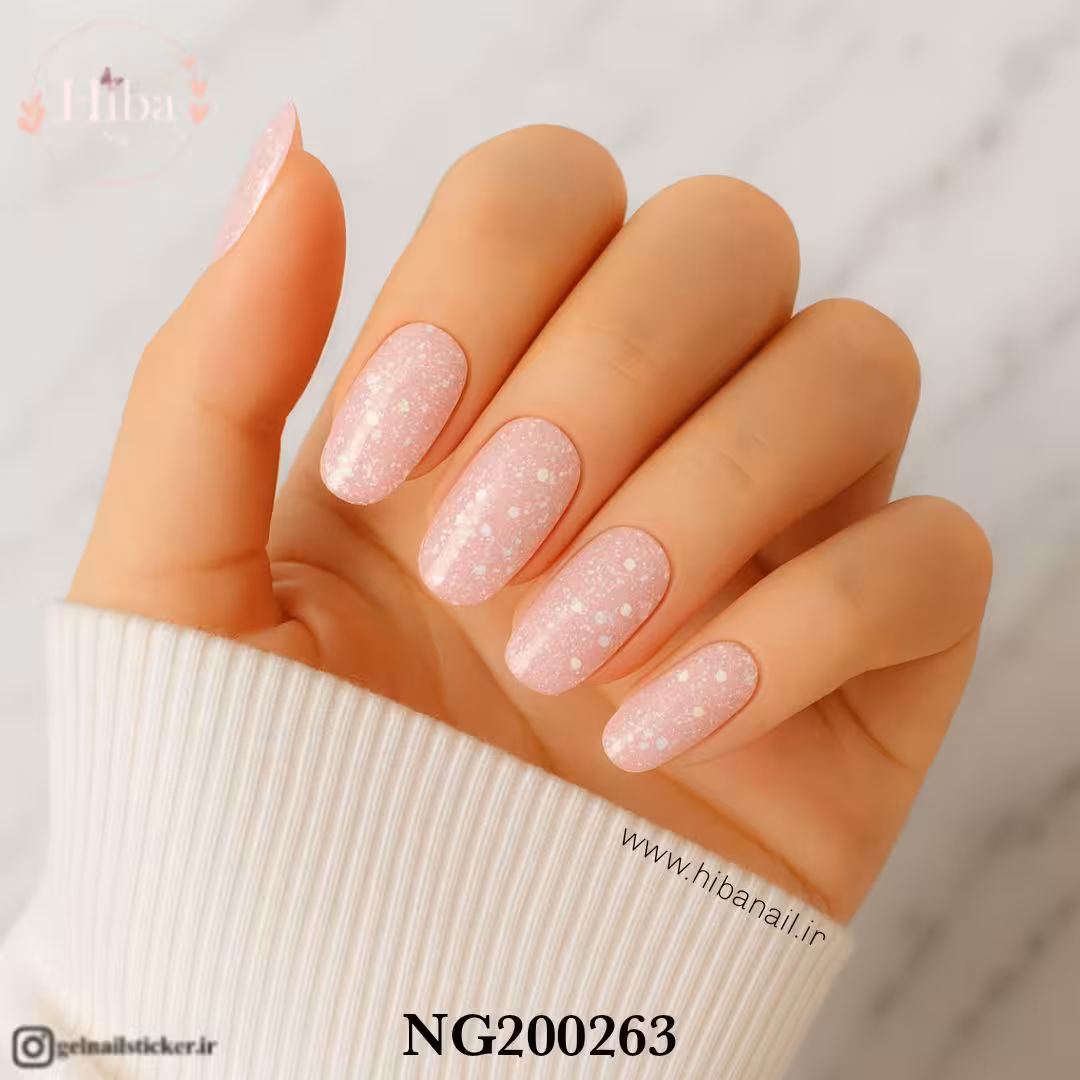 استیکر ژله ای کاشت ناخن (نیل رپ)_کد NG200263 شب‌تاب