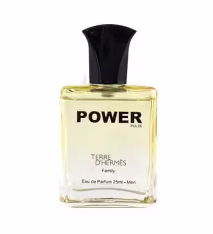 عطر مینیاتوری مردانه پاور پالس مدل تق د هرمس حجم 25 میل
