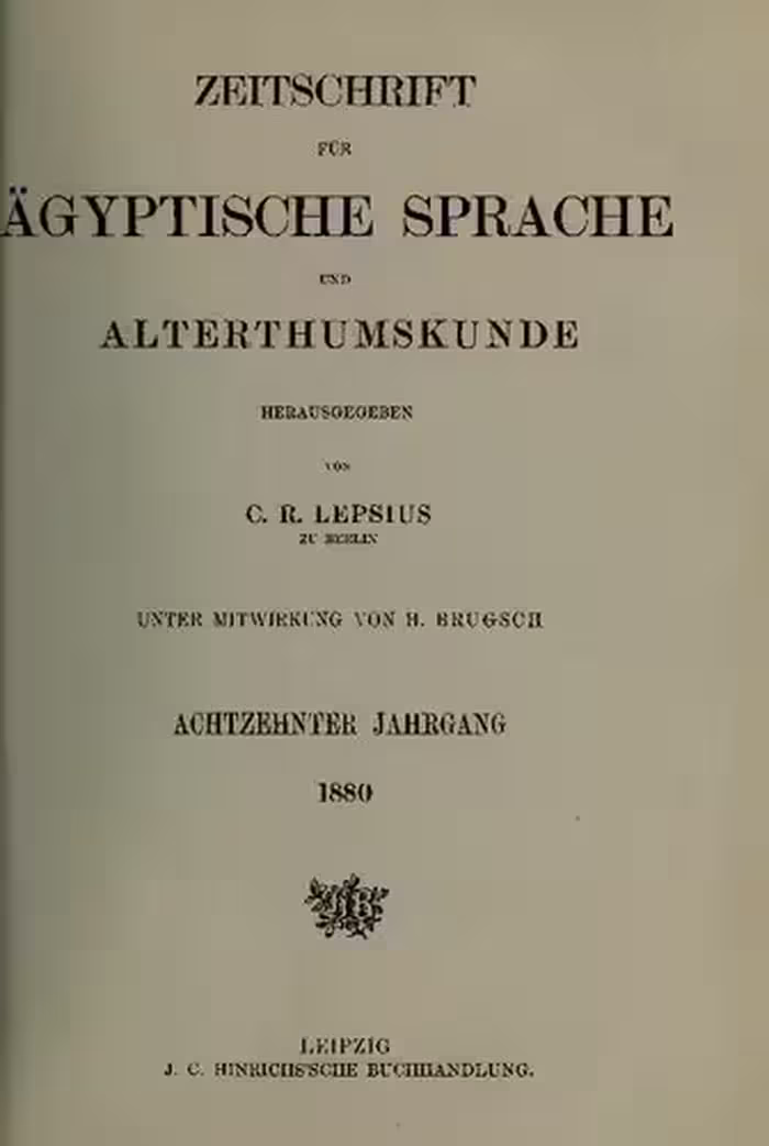 خرید و دانلود نسخه کامل کتاب Zeitschrift für Ägyptische Sprache und Altertumskunde