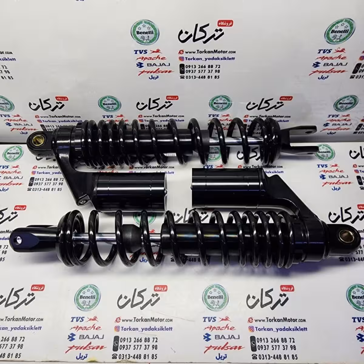 کمک عقب موتور طرح ایروکس 155 نقره ای ( جفتی ) ( کیفیت درجه 1 )
