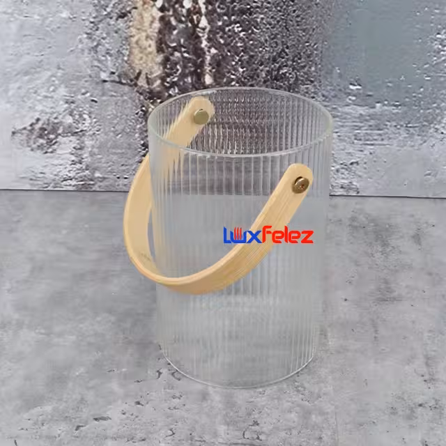 شکلات خوری پیرکس شیاردار دسته بامبو