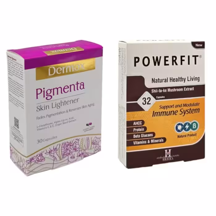 پک کپسول پاورفیت هولیستیکا و کپسول پیگمنتا درمکس