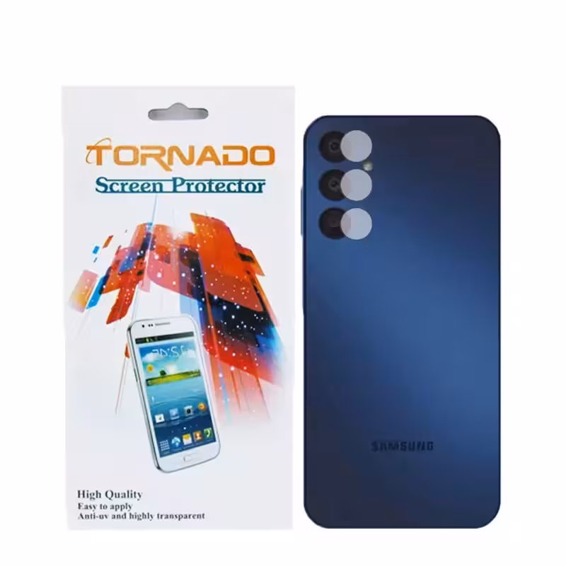 محافظ لنز دوربین تورنادو مدل نانو گلس مناسب برای موبایل سامسونگ Galaxy A25 بسته 40 عددی