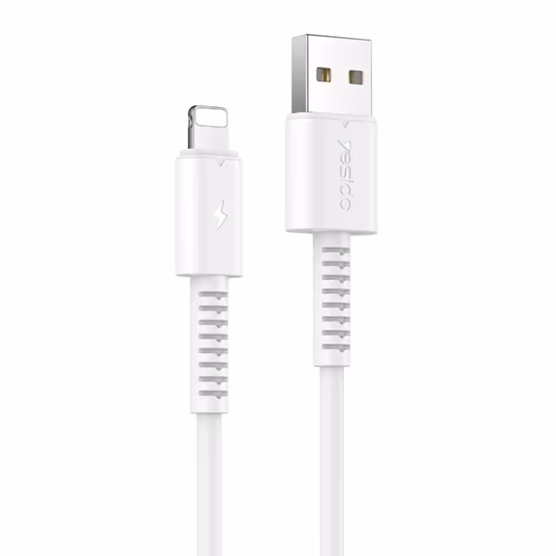 کابل شارژ آیفون به طول 1 متر و توان 2A مدل YESIDO CA120L (100% اورجینال)
