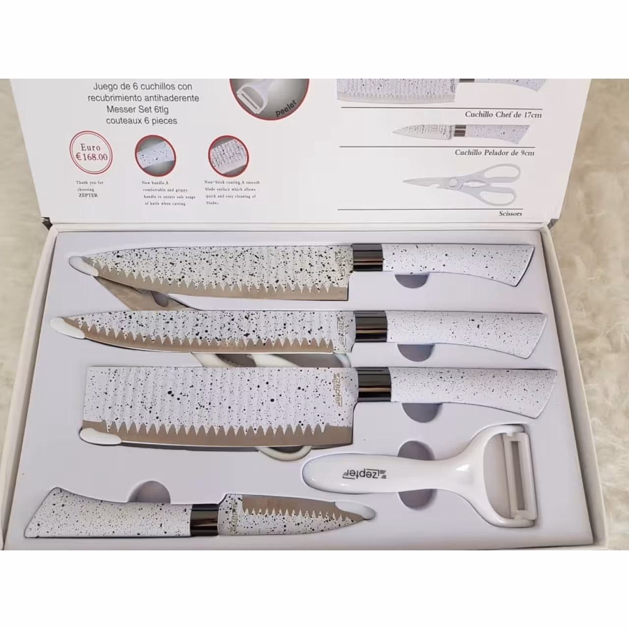 سرویس چاقوی آشپزخانه 6 پارچه زپتر Zepter