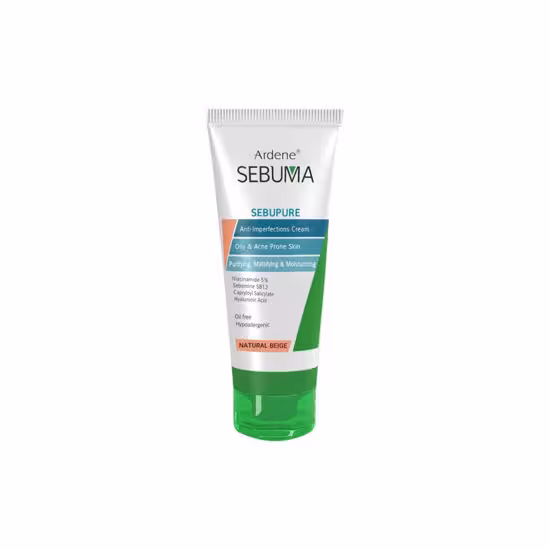 کرم رنگی یکنواخت کننده رنگی پوست چرب و جوشدار بژ طبیعی آردن سبوما 30 میلی لیتر Ardene Sebuma