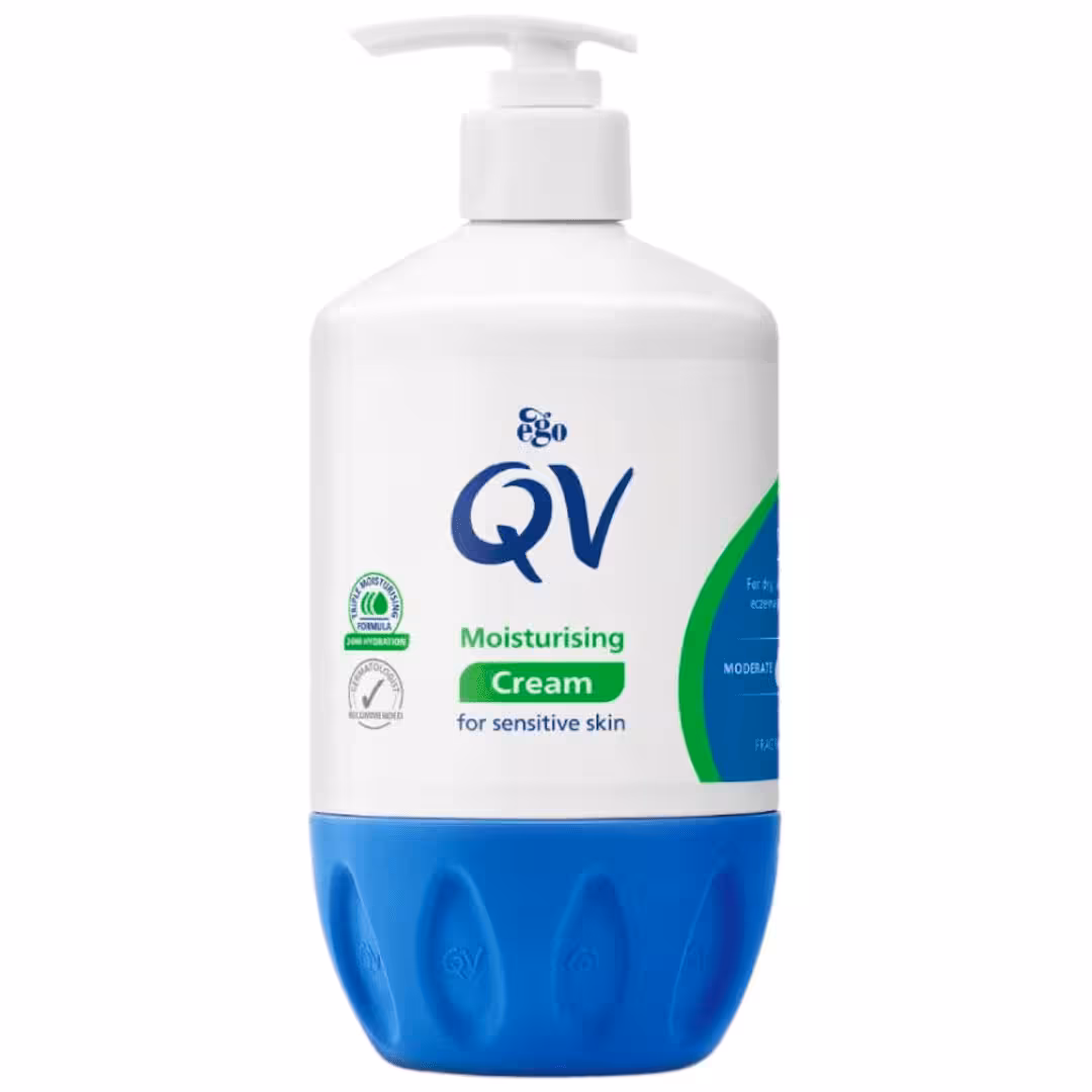 کرم مرطوب‌کننده کیووی برای پوست حساس 500 گرم QV Moisturising Cream For Sensitive Skin