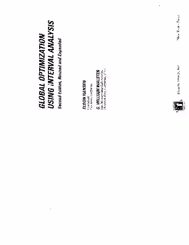 خرید و دانلود نسخه کامل کتاب Global Optimization Using Interval Analysis