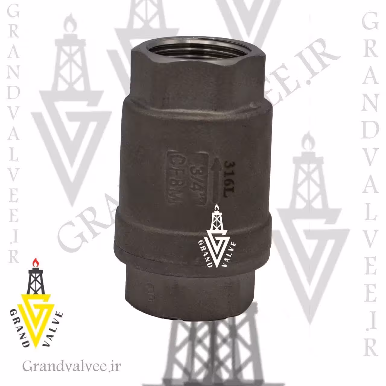 شیر یکطرفه &quot;2 اینچ فنری استنلس استیل 1000 وگ