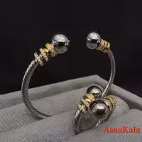 ست زنانه YSX  شامل  بنگل و انگشتر فری سایز  کد NIM141011W