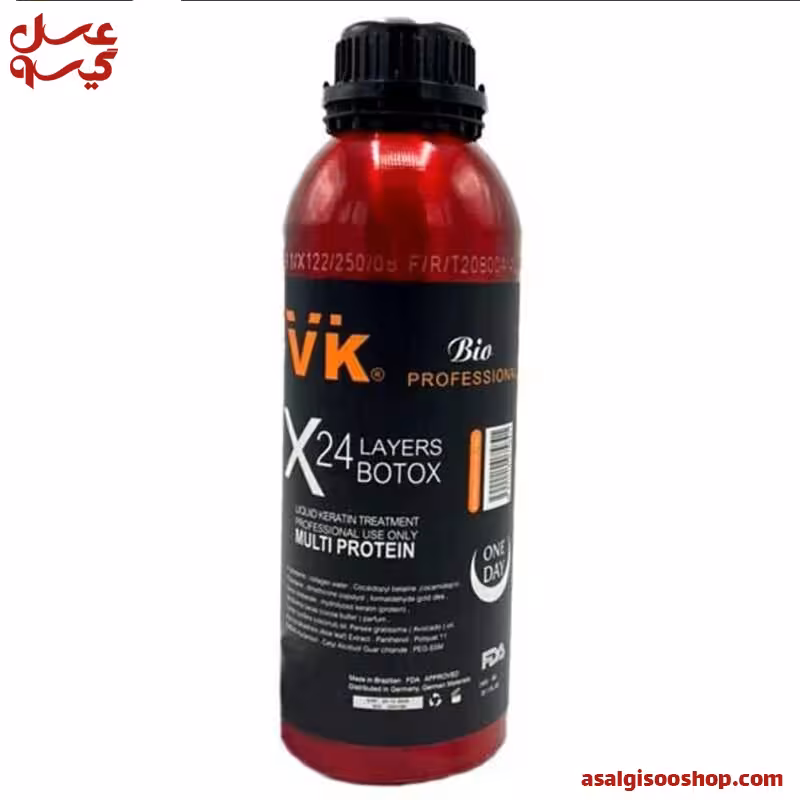بوتاکس مو 24 لایه وی کی VK X24 LAYERS BOTOX حجم 1400میل | کد 2147