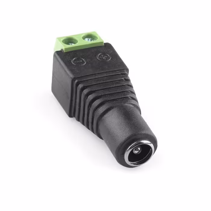 جک آداپتور مادگی ترمینال دار پیچی 2.1mmفیش آداپتور بینراهی ترمینال دار