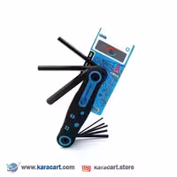 آلن چاقویی 8 عددی ستاره ای بدنه پلاستیکی بی اس مدل BS-3055