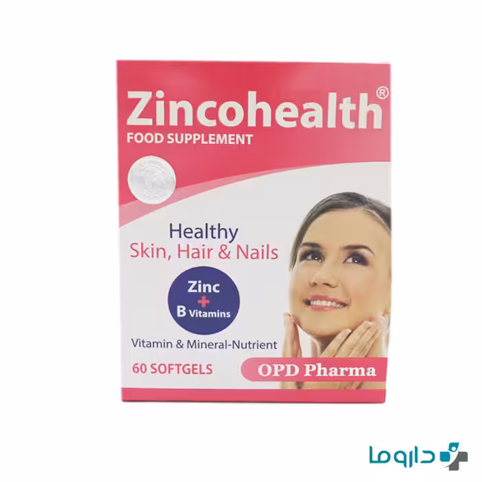 سافت ژل زینکو هلث او پی دی فارما 60 عددی