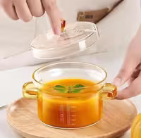 مینی قابلمه پیرکس دسته رنگی 450 سی سی