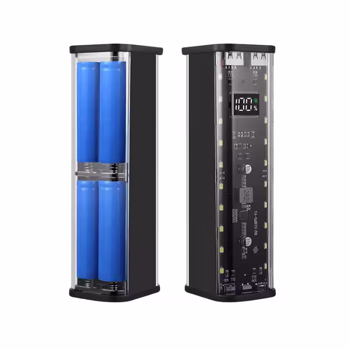 کیس پاوربانک Transparent فست شارژ 8 باتری 22.5W مدل BQ-S18PD (مشکی