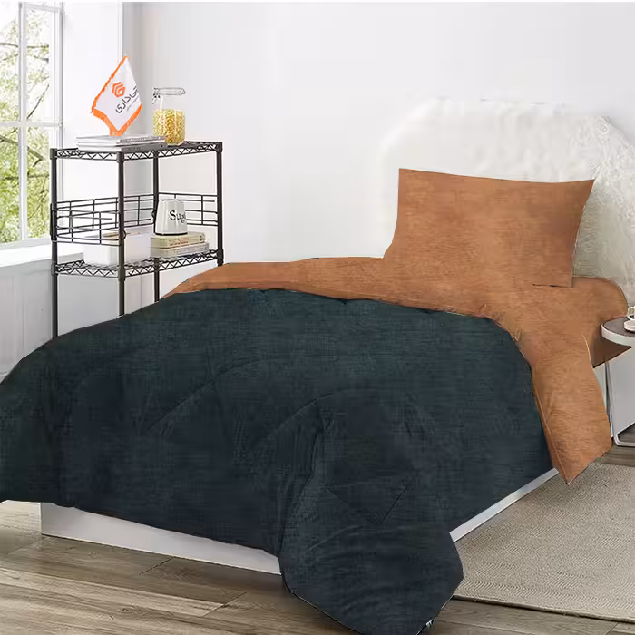 روتختی ترک طرح پتینه قهوه ای روشن کله غازی یک نفره