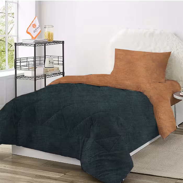 روتختی ترک طرح پتینه قهوه ای روشن کله غازی یک نفره