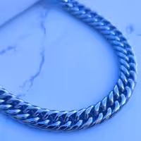 زنجیر کارتیر مردانه 10میل براق 60 سانتی