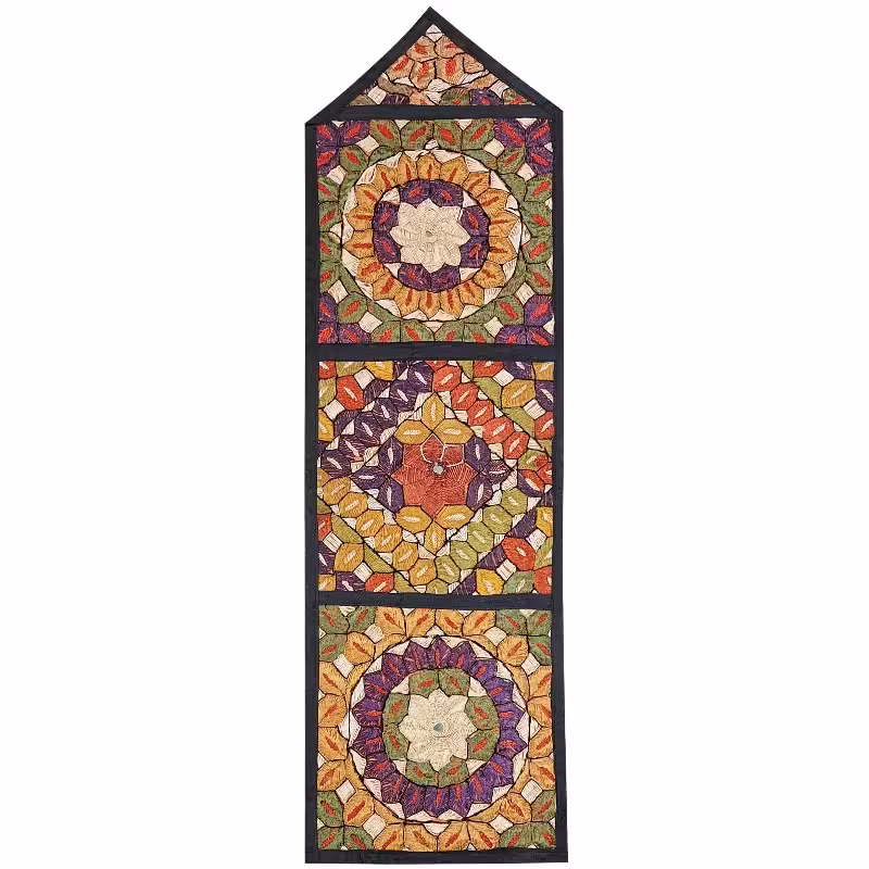 دیوارکوب 3 جیبه کد JAAB45 سوزن دوزی ابریشم