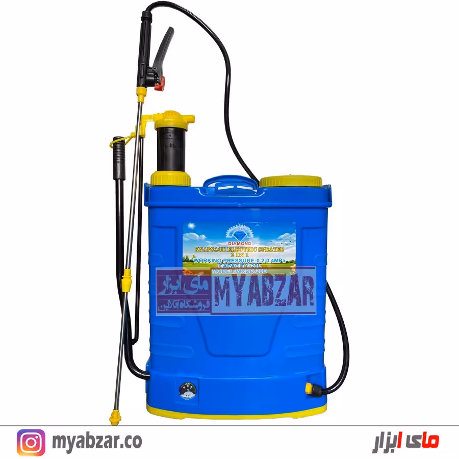 سمپاش دوکاره شارژی-دستی 20 لیتری دیاموند DIAMOND