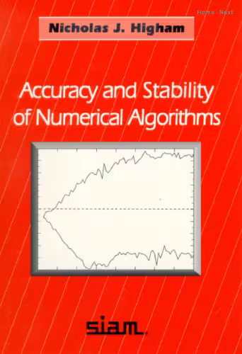 خرید و دانلود نسخه کامل کتاب Accuracy and stability of numerical algorithms