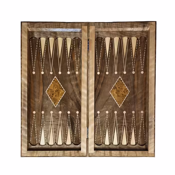 تخته نرد و شطرنج چوب گردو سنندج کد 210