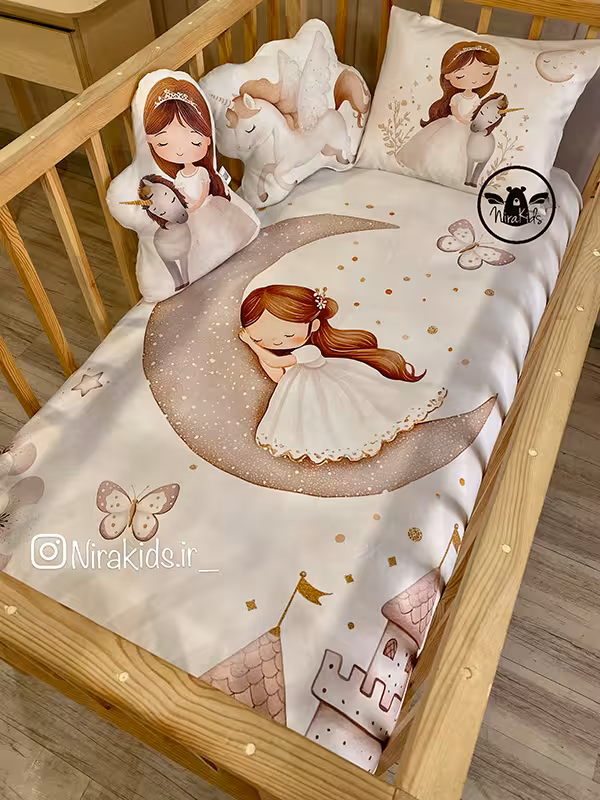 ست خواب نوزادی طرح پرنسس روی ماه