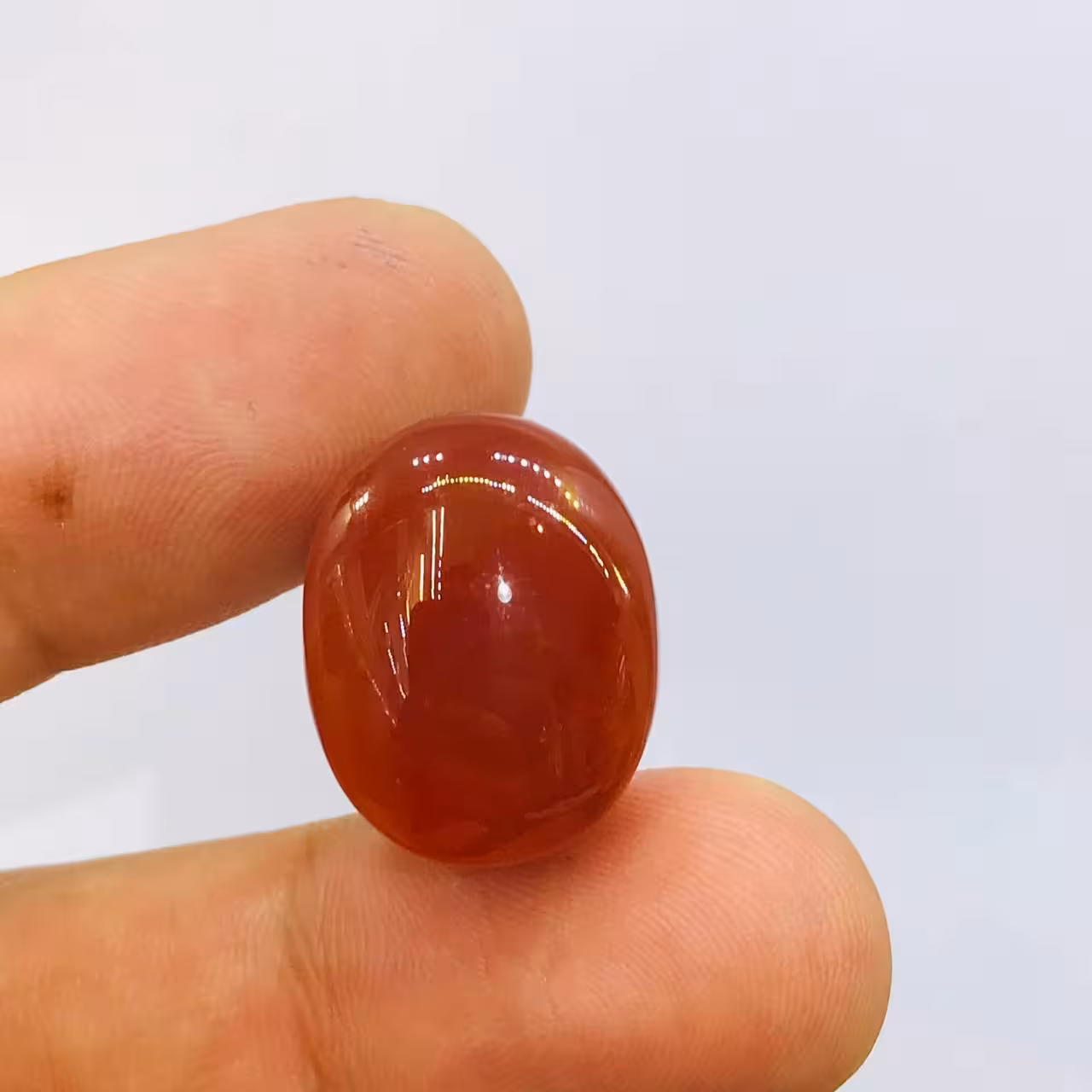 نگین عقیق قرمز یمن اصل سایز 21*16