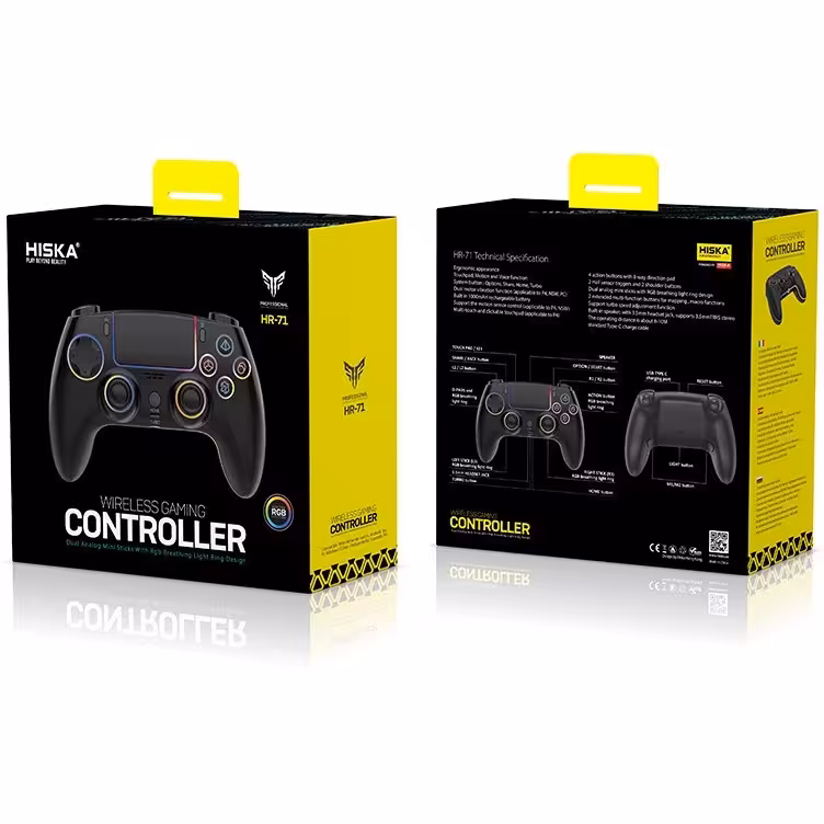 دسته بازی بی سیم هیسکا مدل  HR _71