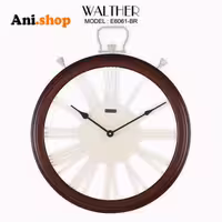 ساعت دیواری قطر 65 ترکیب چوب و فلز E6061_BR