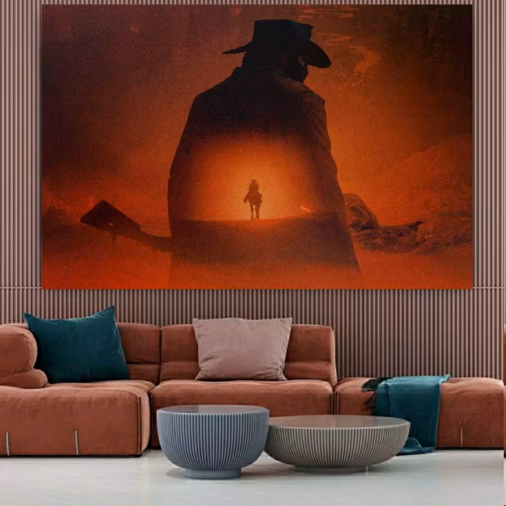 پوستر پارچه ای طرح گیم ردد -Red Dead Redemption کد 207