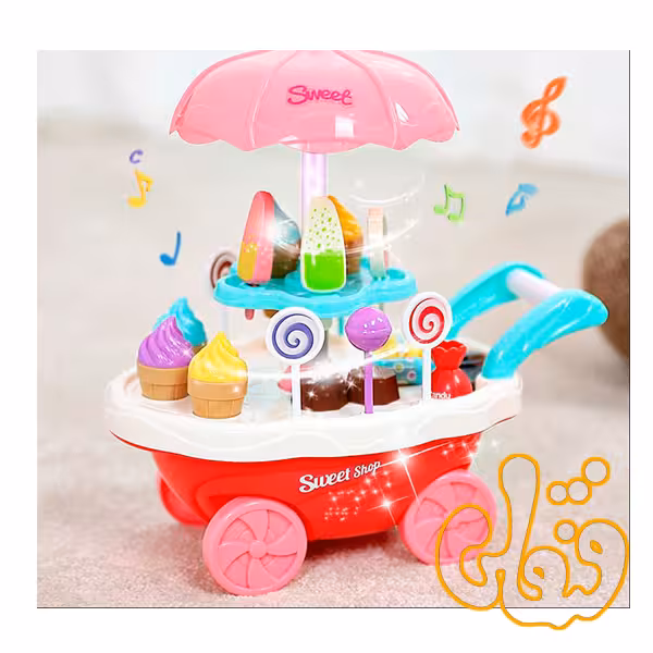 ست چرخ بستنی فروشی موزیکال 668-56