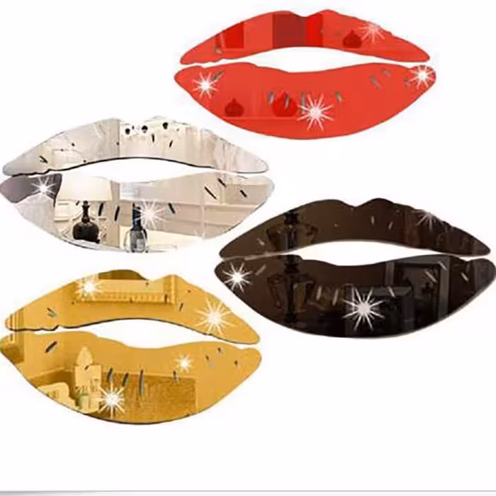 استیکر دیواری آینه ای  آتریکس مدل لب کد MD370