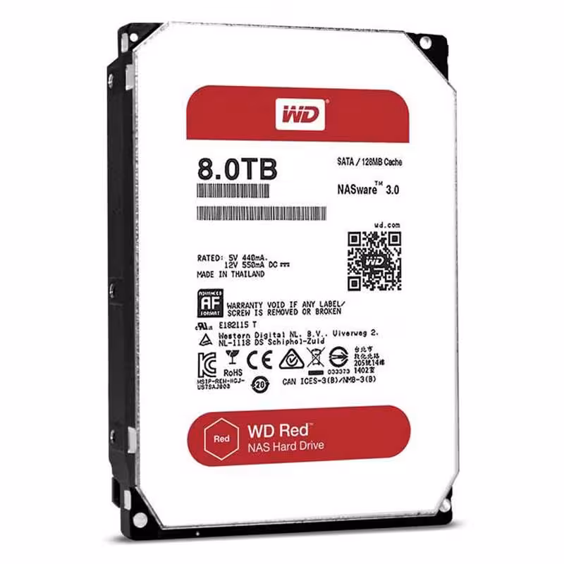 هارد اینترنال وسترن دیجیتال مدل Red WD80EFBX ظرفیت 8 ترابایت