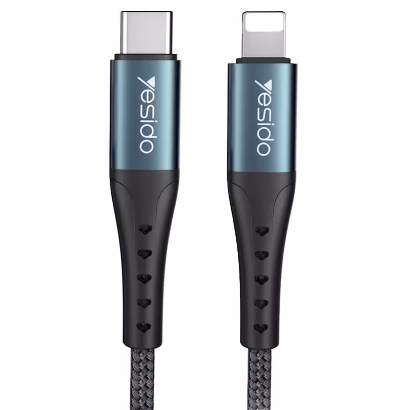 کابل 2 متری تایپ سی به آیفون یسیدو مدل YESIDO CA65 Type C to Lightning