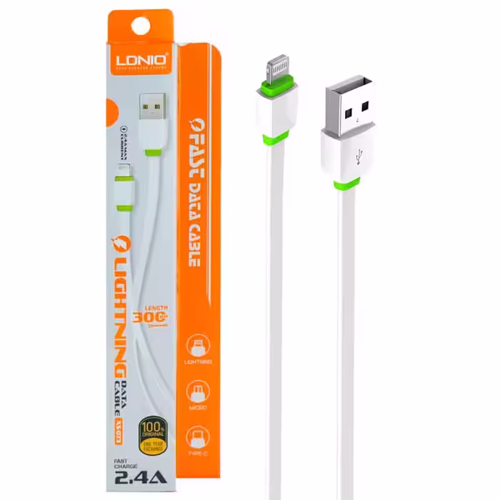 كابل شارژ آيفون LDNIO XS-073 30CM