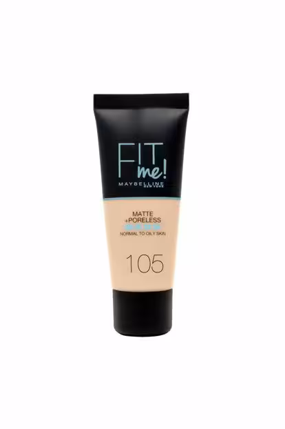 کرم پودر مات فیت می میبلین شماره Maybelline Fit Me Matte   Poreless Foundation 105