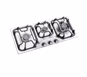 اجاق گاز صفحه ای استیل سه شعله مدل RA145S