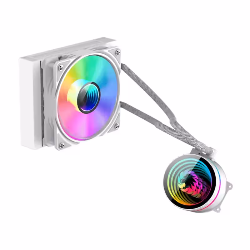 خنک کننده مایع پردازنده گیم مکس IceBurg 120 Infinity White